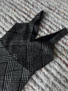 Mango - Black & White Plaid Sleeveless Dress